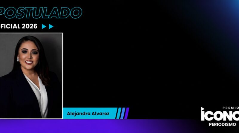 Alejandra Álvarez es nominada a los Premios Ícono del Periodismo como Mejor Jefe de Prensa